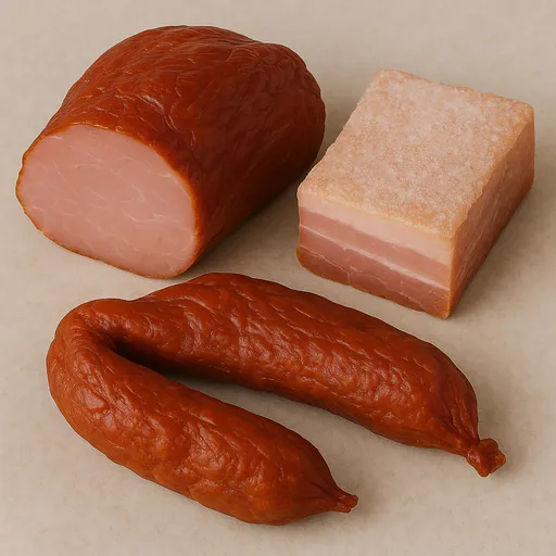 Meat and edible meat offal, salted, in brine, dried or smoked